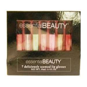  Essential Beauty 7 Deliciously Scented Lip Glosses Set 