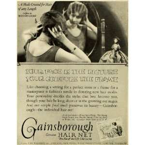  1925 Ad Western Weco Gainsborough Hair Nets Hairstyling 