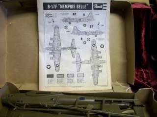 VINTAGE SCALE MODEL B 17E MEMPHIS BELLE AIRPLANE REVELL  