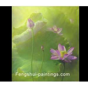  Abstract Art Zen Lotus Flower Feng Shui Oil Painting 752 