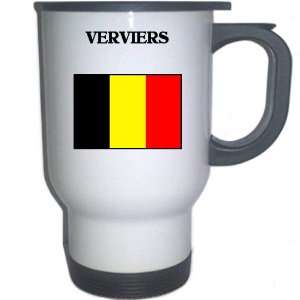  Belgium   VERVIERS White Stainless Steel Mug Everything 