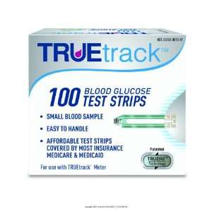 TRUEtrack Blood Glucose Test Strips, 100 Count, Truetrack Test Strips 