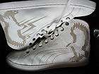 alexander mcqueen for puma casual white leather high top sneaker