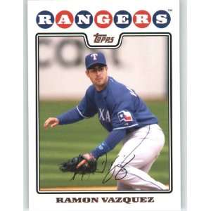  2008 Topps #132 Ramon Vazquez   Texas Rangers (Baseball 