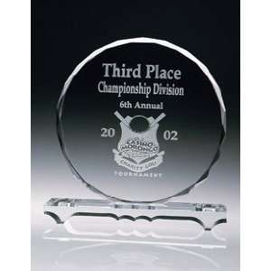  Custom Engraving Crystal Trophy