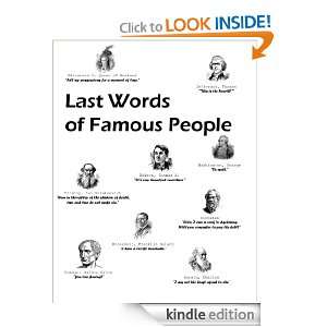 Last Words of Famous People Rum Tod  Kindle Store
