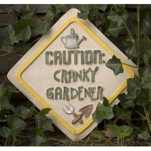  Caution Cranky Gardener Stepping Stone: Home & Kitchen