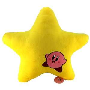   Adventure Yellow Star Cushion Plush   Laughing Kirby: Toys & Games