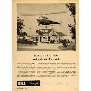1946 Vintage Ad Bell Aircraft Helicopter Buffalo NY   Original Print 