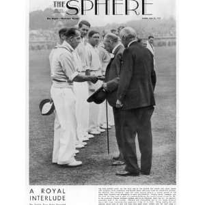  A Royal Interlude English Cricketers Meet King George V 