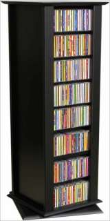 Oak/Black 1160 CD/DVD Revolving Storage/Tower/Rack  