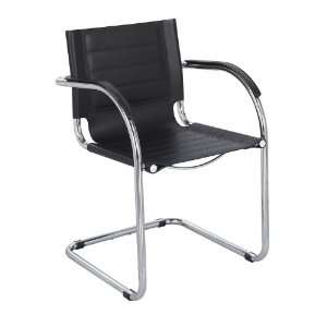  Flaunt Leather Guest Chair White Leather