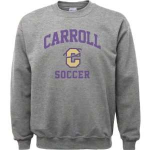 Carroll College Fighting Saints Sport Grey Varsity Washed Soccer Arch 