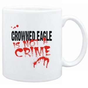 Mug White  Being a  Crowned Eagle is not a crime  Animals  