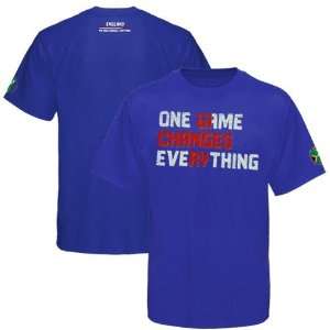 Sportiqe ESPN England Royal Blue One Game Vintage T shirt  