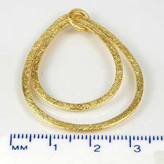 HIZE BV327 Vermeil Gold Plated 4 TEARDROP Earring Components  