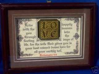 Bible,Verses,Scripture,Framed,Plaques,Christian Gifts  