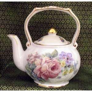  Guinevere Round 1 Cup Porcelain Teapot: Kitchen & Dining