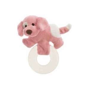  Baby Gund Spunky Puppy Teether   Pink: Toys & Games