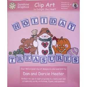  Clip Art to Delight the Heart   Holiday Treasures CD   by 