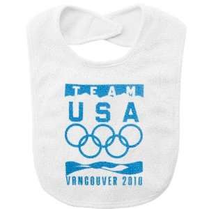   Winter Olympics Team USA White Official Logo Bib