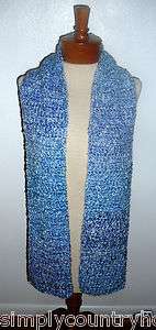 SCARF~Handmade~Handcrocheted~Colors & Sizes Vary~NEW  