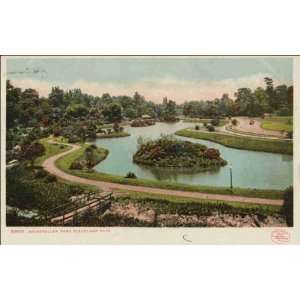  Reprint Rockefeller Park, Cleveland, Ohio 1906 