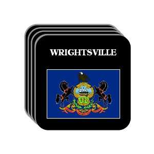 US State Flag   WRIGHTSVILLE, Pennsylvania (PA) Set of 4 Mini Mousepad 
