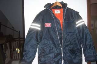 TWA Mens Parka Jacket Size Medium Great Condition Clean TWA Patches 