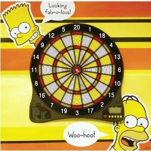  Simpsons Electronic Dartboard Featuring Homer and Bart 