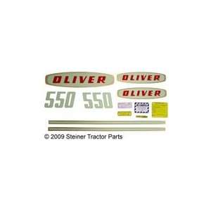  OLIVER EARLY 550 GAS MYLAR DECAL SET Automotive