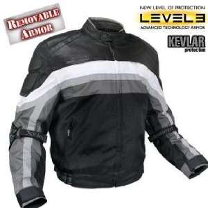   Fabric and Leather Trim Jacket with Level 3 Advanced Armor and Kevlar