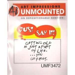   First Unmounted Cling Stamp // Art Impressions: Arts, Crafts & Sewing