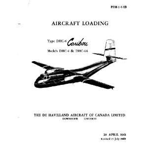   DHC 4 Caribou Aircraft Loading Manual De Havilland Canada Books