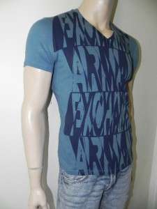   Armani Exchange AX Mens Slim/Muscle Fit Graphic V Neck Shirt  