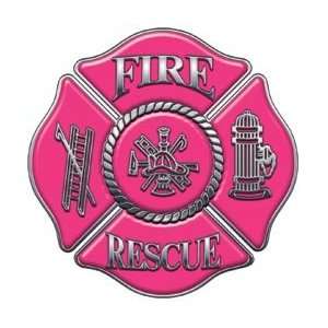  Firefighter Fire Rescue Firefighter Decal Pink 4 