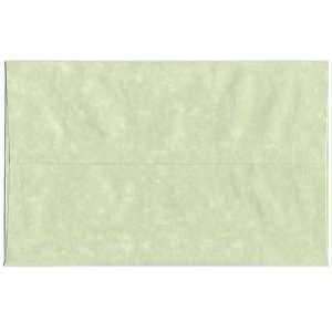  A10 (6 x 9 1/2) Green Recycled Parchment Paper Envelope 