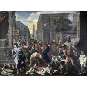  Plague On Ashdod In 1030 B.C. by Nicolas Poussin . Art 