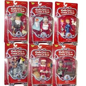  Santa Claus is Comin to Town Action Figure Set of 6 Toys 