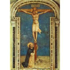   name Saint Dominic Adoring the Crucifixion, By Angelico Frà  Home