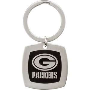  Stainless Steel Green Bay Packers Logo Keychain Jewelry