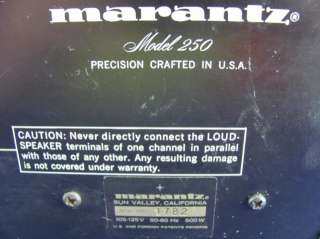 You are viewing a used Marantz 250 Stereo Power Amplifier for Parts or 