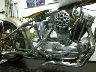 New Ironhead Sportster Goose neck drag pipes exhaust  