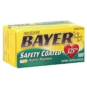 Bayer Regular Strength Safety Coated Aspirin Regimen Caplets 325mg 100