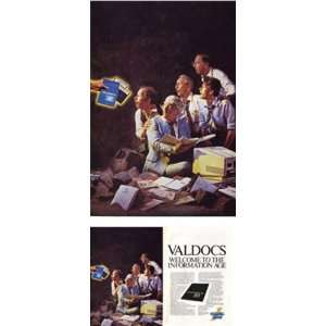   Ad 1984 Valdocs Welcome to the information age. Valdocs Books