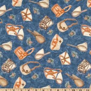   Of The Day Basket & Net Blue Fabric By The Yard Arts, Crafts & Sewing