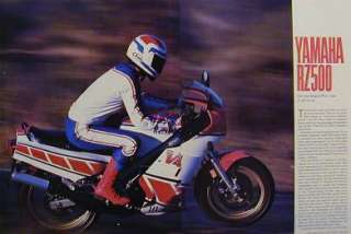1984 YAMAHA RZ500 RZ 500 Original Motorcycle Test Article  