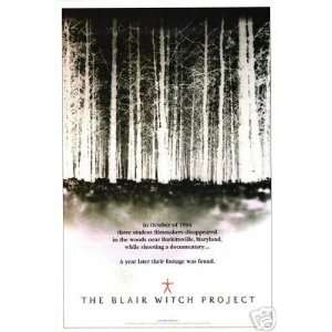 Blair Witch Project Adv Double Sided Original Movie Poster 27x40