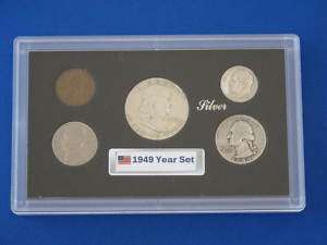 1949 UNITED STATES FIVE COIN YEAR SET  