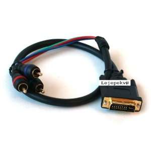  DVI I to 3 RCA component cable   2ft: Everything Else